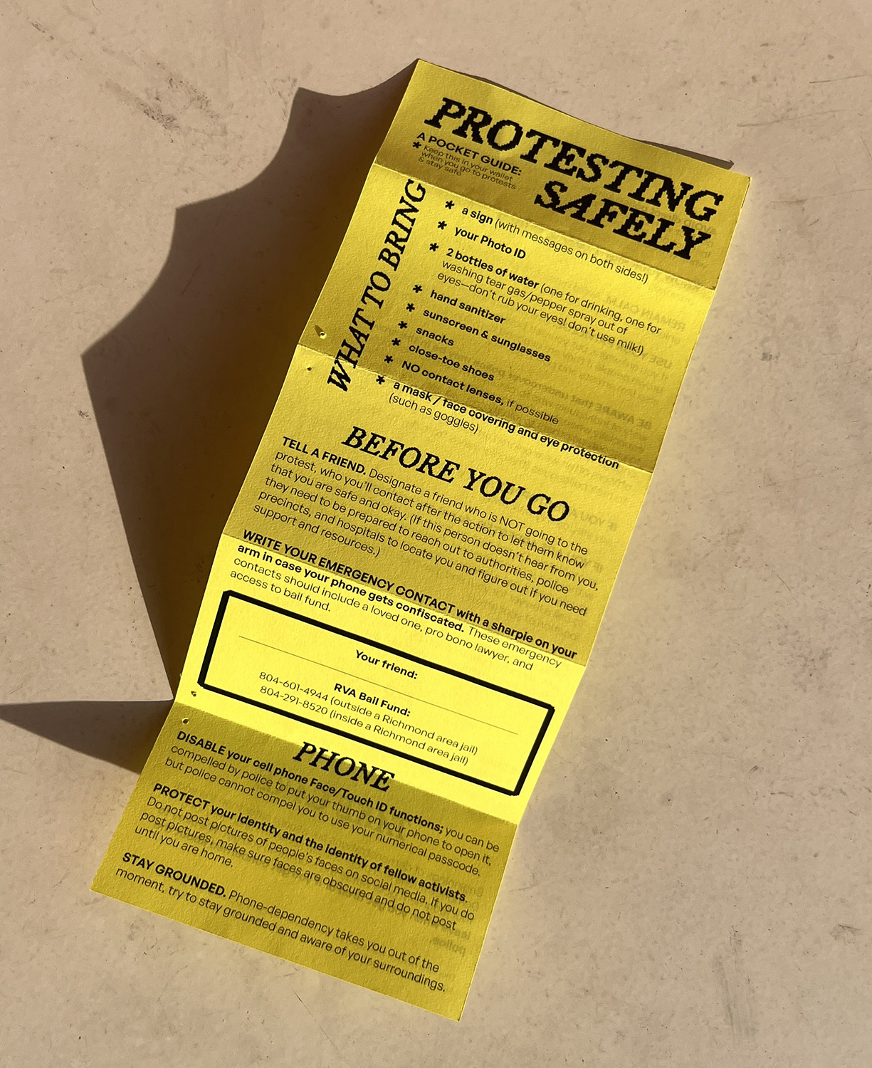 Protesting Safely Pocket Guide